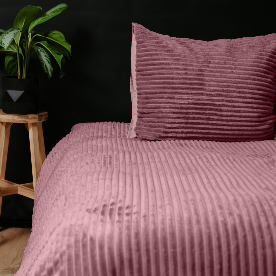 Rib Teddy Oud Roze 200 X 200 220