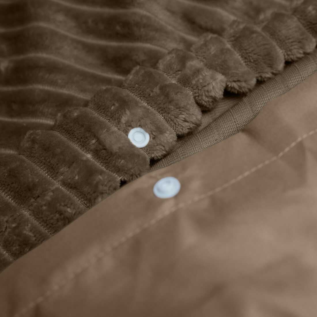 Rib Teddy Taupe 200 X 200 220