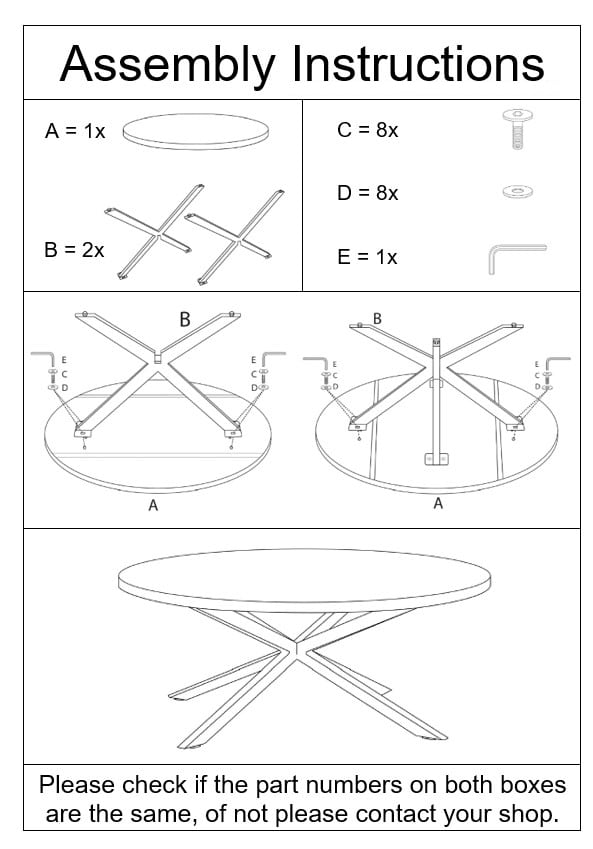 Eetkamertafel Oslo Black Round 130 Cm
