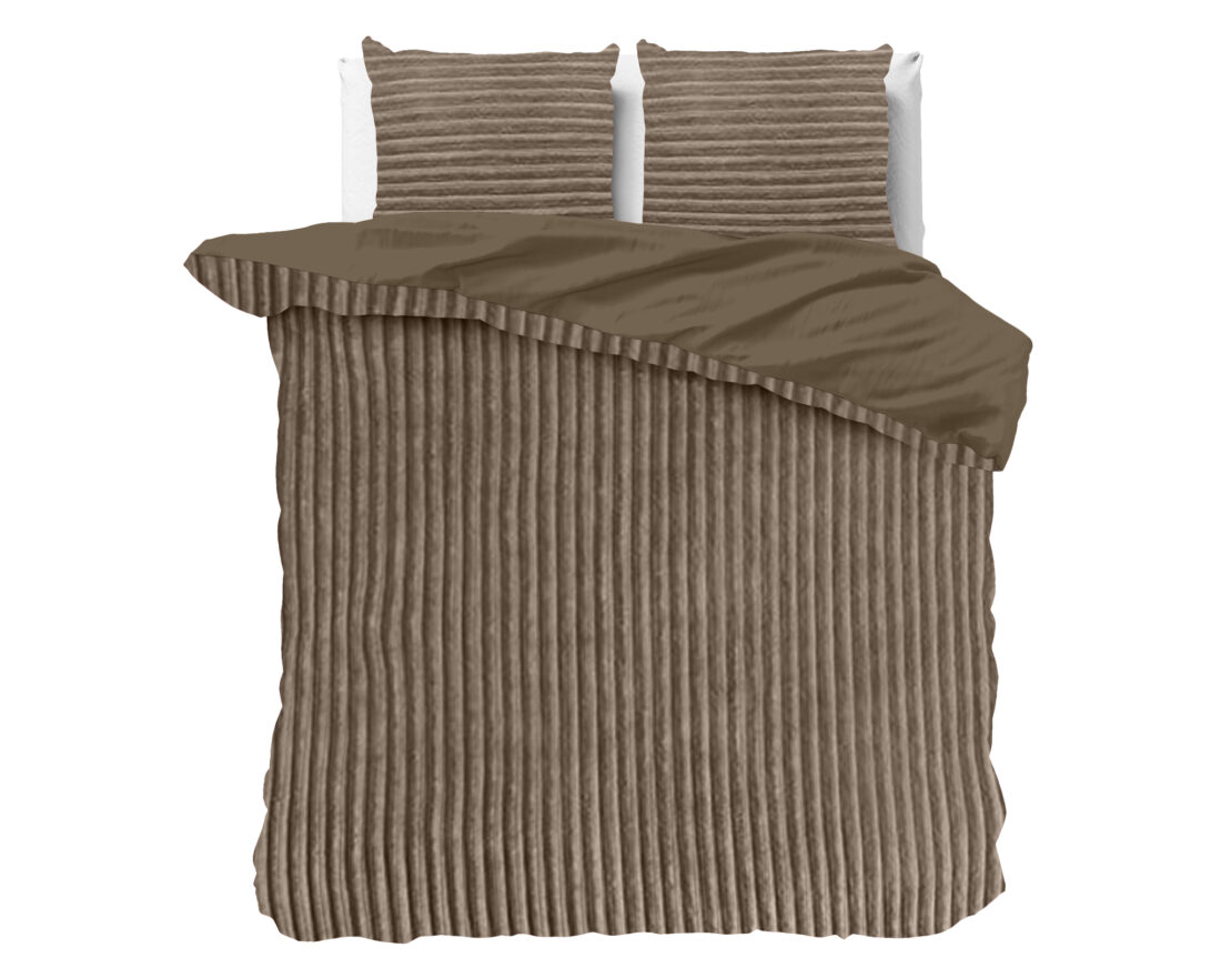 Rib Teddy Taupe 200 X 200 220
