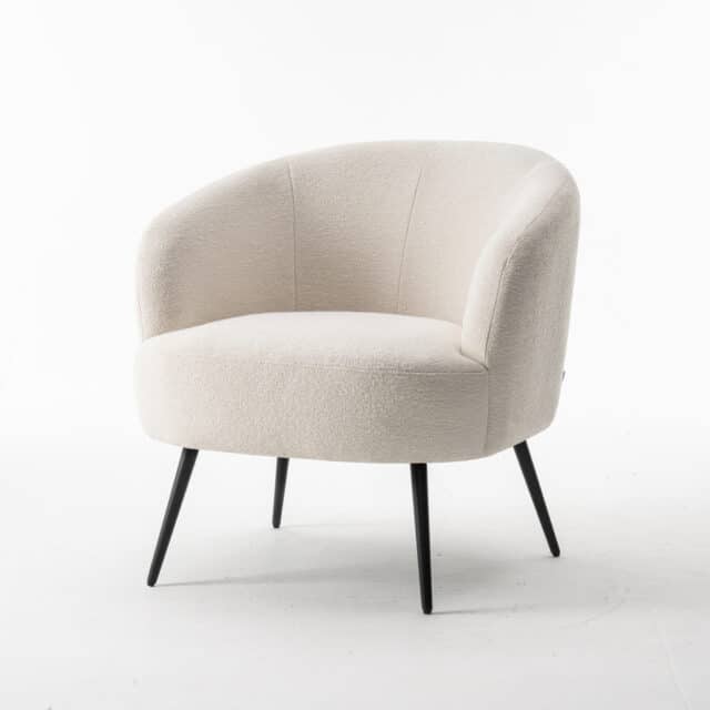 Fauteuil Laura 8211 Stof Teddy Ivory 101