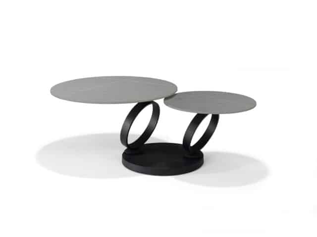 Salontafel Orion 8211 B 5706 8211 Grijs Deckstone 8211 2 Bladen Draaibaar