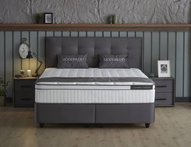 8220 Storage Boxspring Modebedd Antraciet 160 215 200 8221