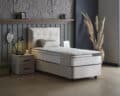 Opbergboxspring Modebed Beige 90x200cm - Eenpersoons