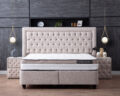 Opbergboxspring Oxybedd Beige 180x200cm