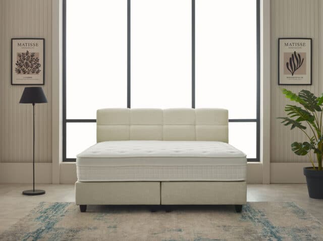 8220 Droomhuis Boxspring Vida Teddy 8211 180 215 200 8211 Beige 8221