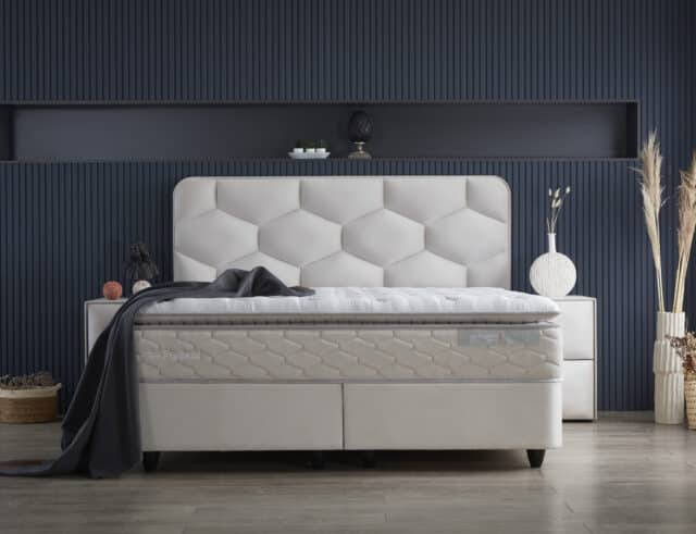 Opbergboxspring Dolcebedd Beige 140x200cm