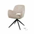 Eetkamerstoel Alicia - draaipoot 360ARS - Cremona - Taupe 04 (bestelling per 2 stuks)