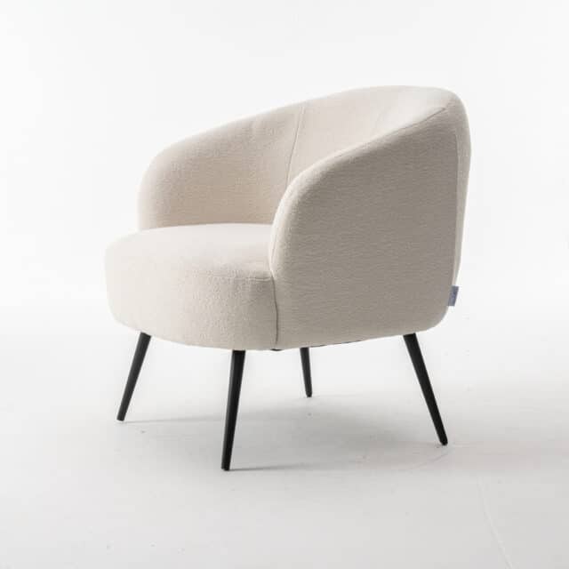 Fauteuil Laura 8211 Stof Teddy Ivory 101