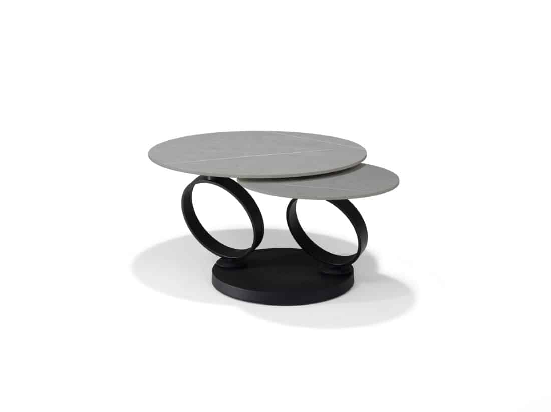 Salontafel Orion 8211 B 5706 8211 Grijs Deckstone 8211 2 Bladen Draaibaar