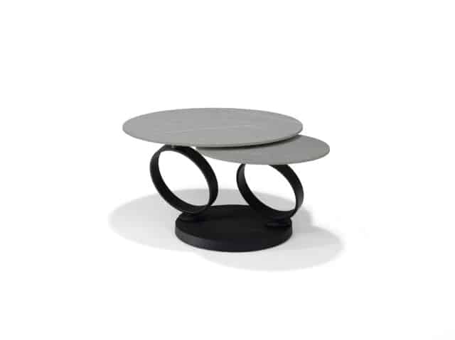 Salontafel Orion 8211 B 5706 8211 Grijs Deckstone 8211 2 Bladen Draaibaar
