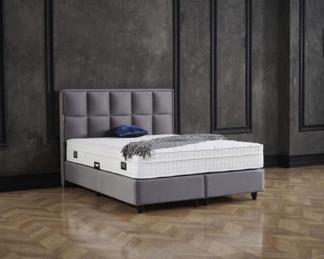Opbergboxspring Miami Velvet Antraciet 180x200cm