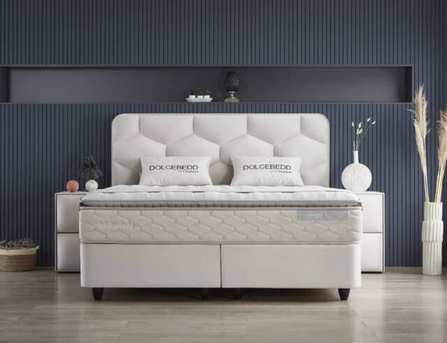 Opbergboxspring Dolcebedd Beige 140x200cm