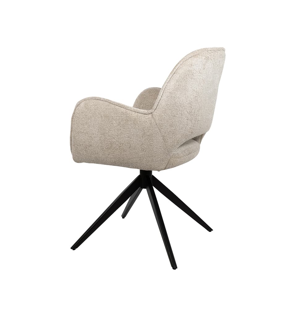 Eetkamerstoel Alicia 8211 Draaipoot 360ars 8211 Cremona 8211 Taupe 04 Bestelling Per 2 Stuks