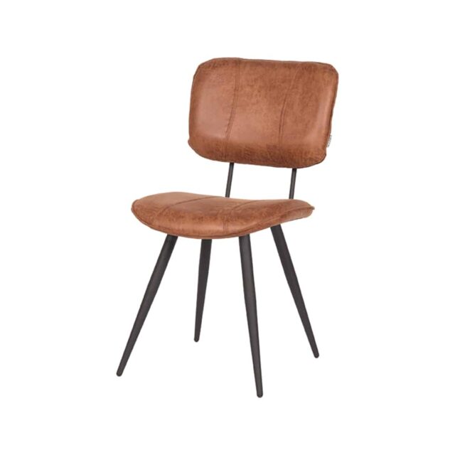 Eetkamerstoel Fos 8211 Cognac 8211 Leder Bestelling Per 2 Stuks