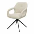 Eetkamerstoel Move - Verstelbaar - Stof Sahara Linen - Relax functie - frame zwart