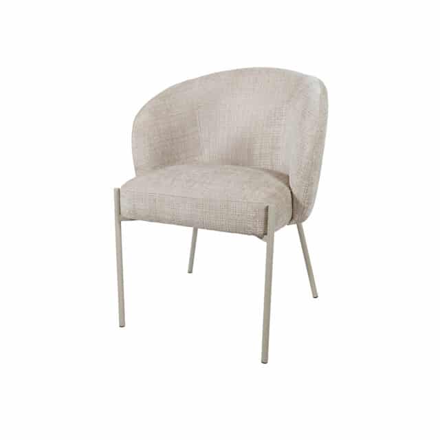 Eetkamerstoel Adele 8211 Beige Poten 8211 Cremona 8211 Taupe 04