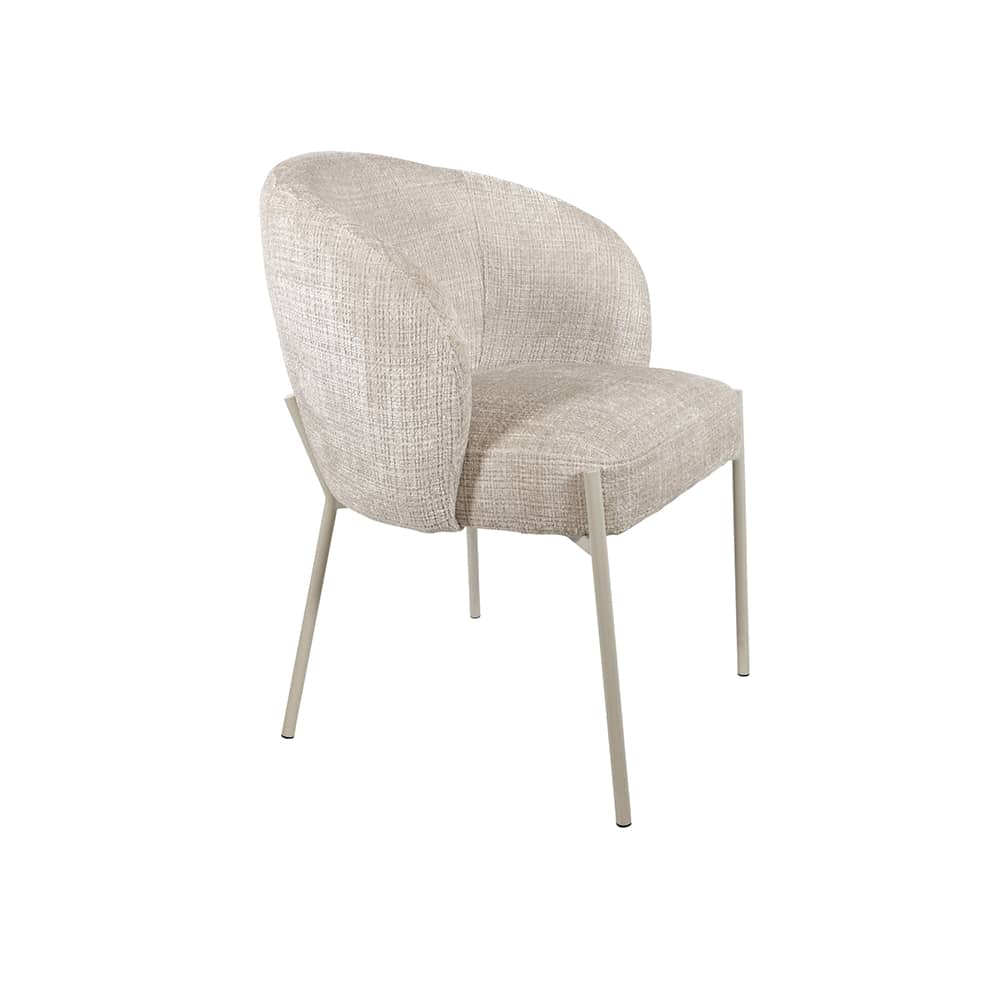 Eetkamerstoel Adele 8211 Beige Poten 8211 Cremona 8211 Taupe 04