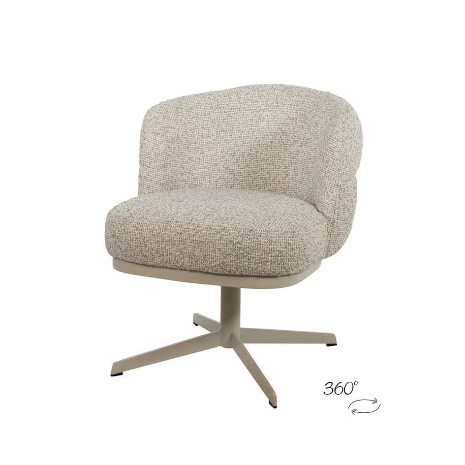 Bijzetfauteuil Jlo 8211 Beige Draaipoot 360 8211 Cuzco 8211 Fog 3