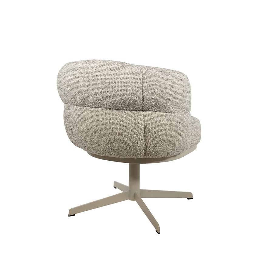 Bijzetfauteuil Jlo 8211 Beige Draaipoot 360 8211 Cuzco 8211 Fog 3