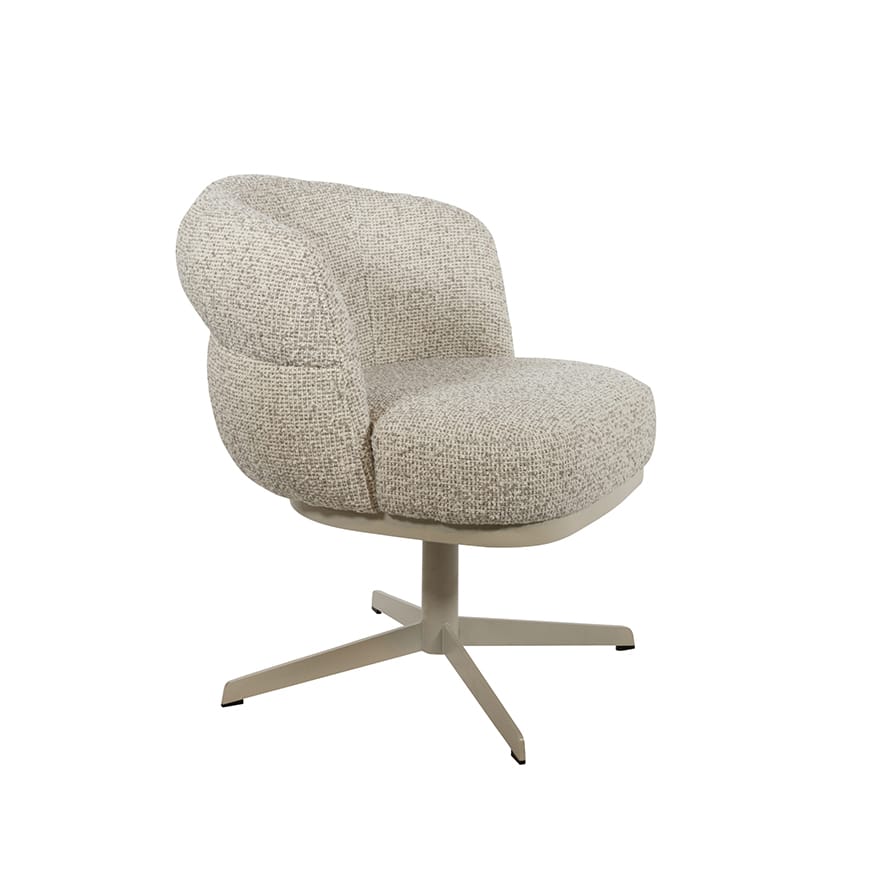 Bijzetfauteuil Jlo 8211 Beige Draaipoot 360 8211 Cuzco 8211 Fog 3