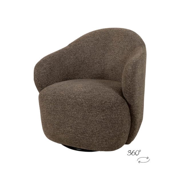 Draaifauteuil Jimi 360 8211 Present 8211 Bruin 440