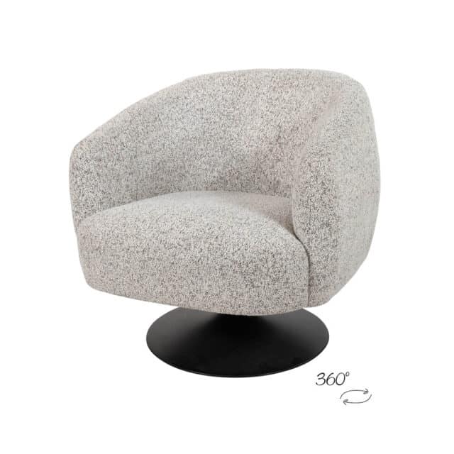 Draaifauteuil Louis 360 8211 Puente 8211 Ecru 06