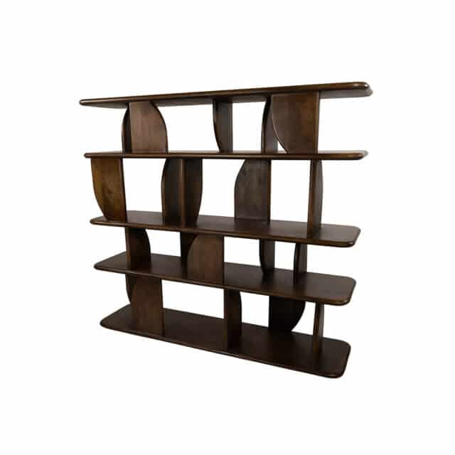 Boekenkast Oregano 140cm 8211 Mango Bruin Walnoot