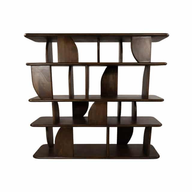 Boekenkast Oregano 140cm 8211 Mango Bruin Walnoot