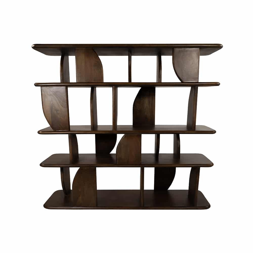 Boekenkast Oregano 140cm 8211 Mango Bruin Walnoot