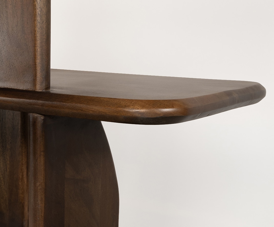 Boekenkast Oregano 140cm 8211 Mango Bruin Walnoot