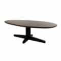 Salontafel Taurus 130 - organisch - poot Zwart, Mango Bruin Walnoot