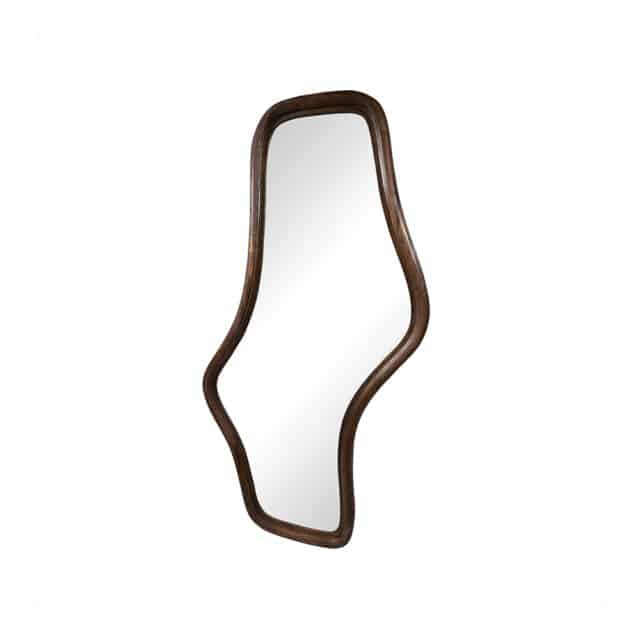Spiegel Wavy 8211 Golvend 121 8211 Mango Mat Walnoot