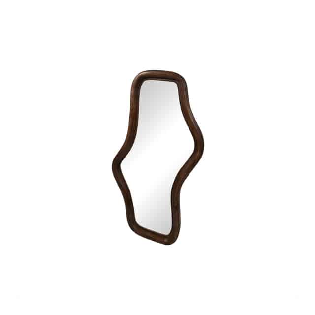 Spiegel Wavy 8211 Golvend 80 8211 Mango Mat Walnoot