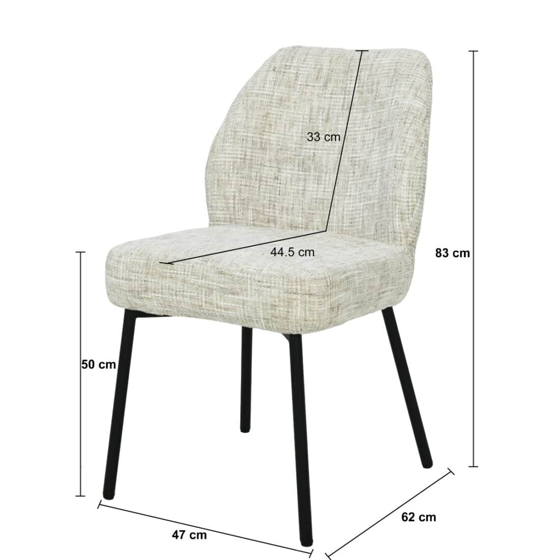 Eetkamerstoel Tess Crme