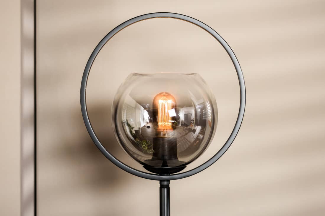 Vloerlamp 1 Lichts V340 Smoke Glas