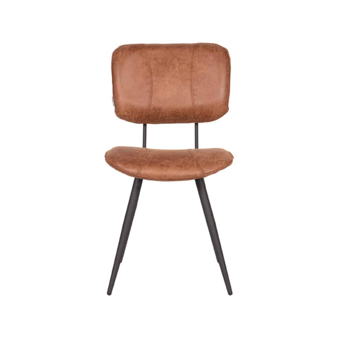 Eetkamerstoel Fos 8211 Cognac 8211 Leder Bestelling Per 2 Stuks