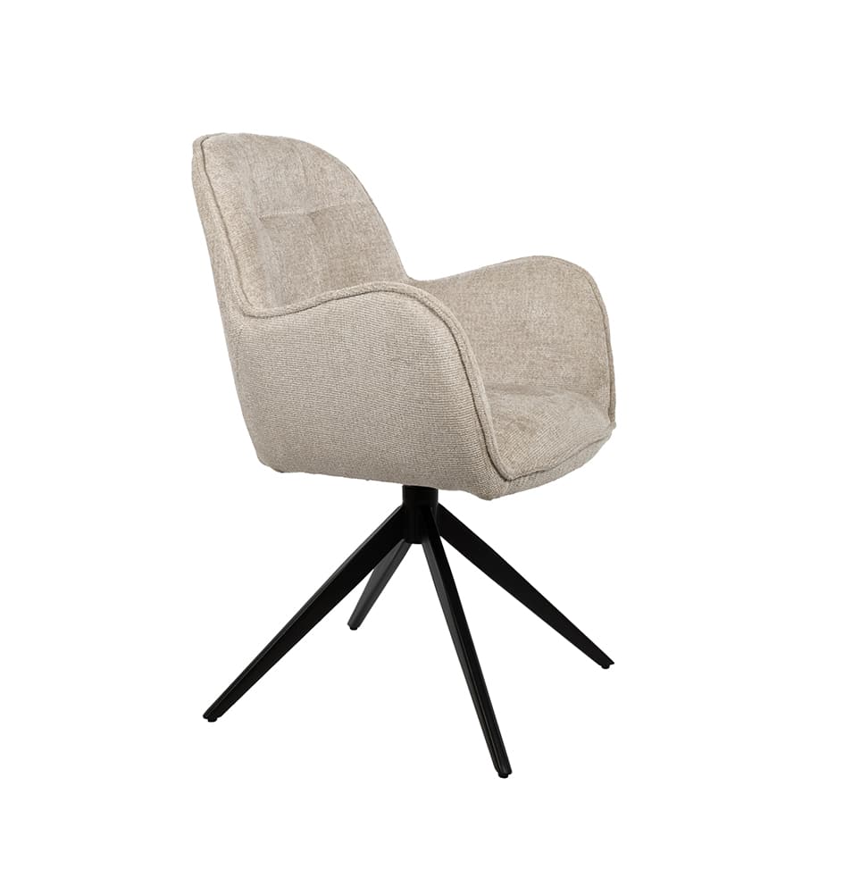 Eetkamerstoel Alicia 8211 Draaipoot 360ars 8211 Cremona 8211 Taupe 04 Bestelling Per 2 Stuks