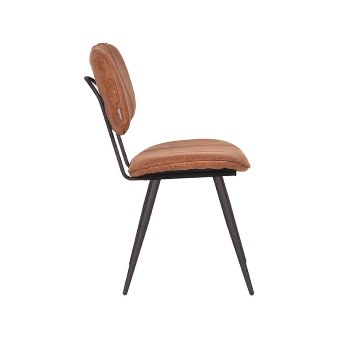 Eetkamerstoel Fos 8211 Cognac 8211 Leder Bestelling Per 2 Stuks