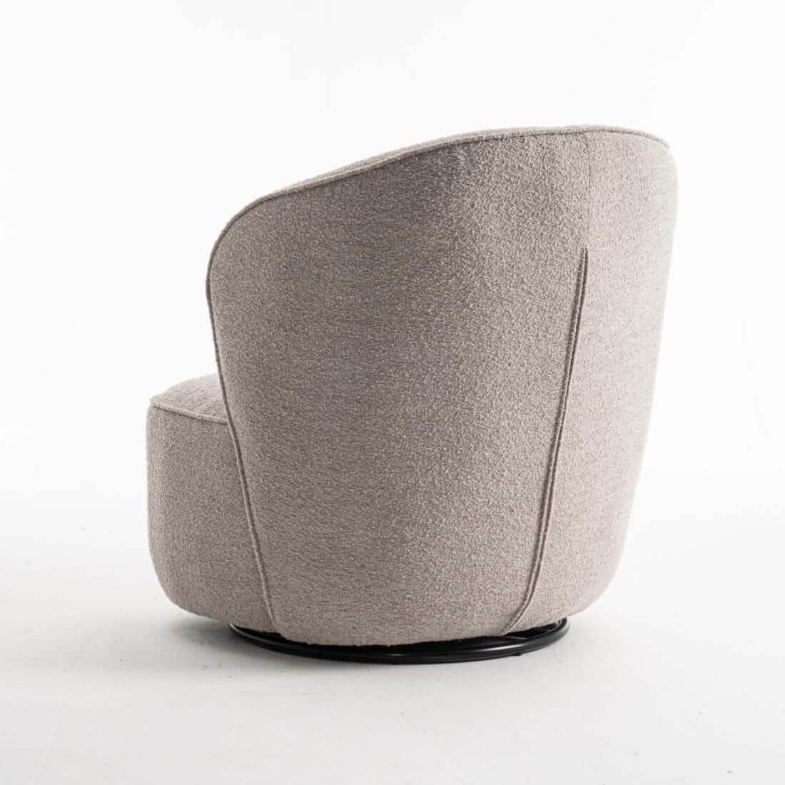 Draaifauteuil Sammy 8211 Stof Teddy 01 Natuurlijk