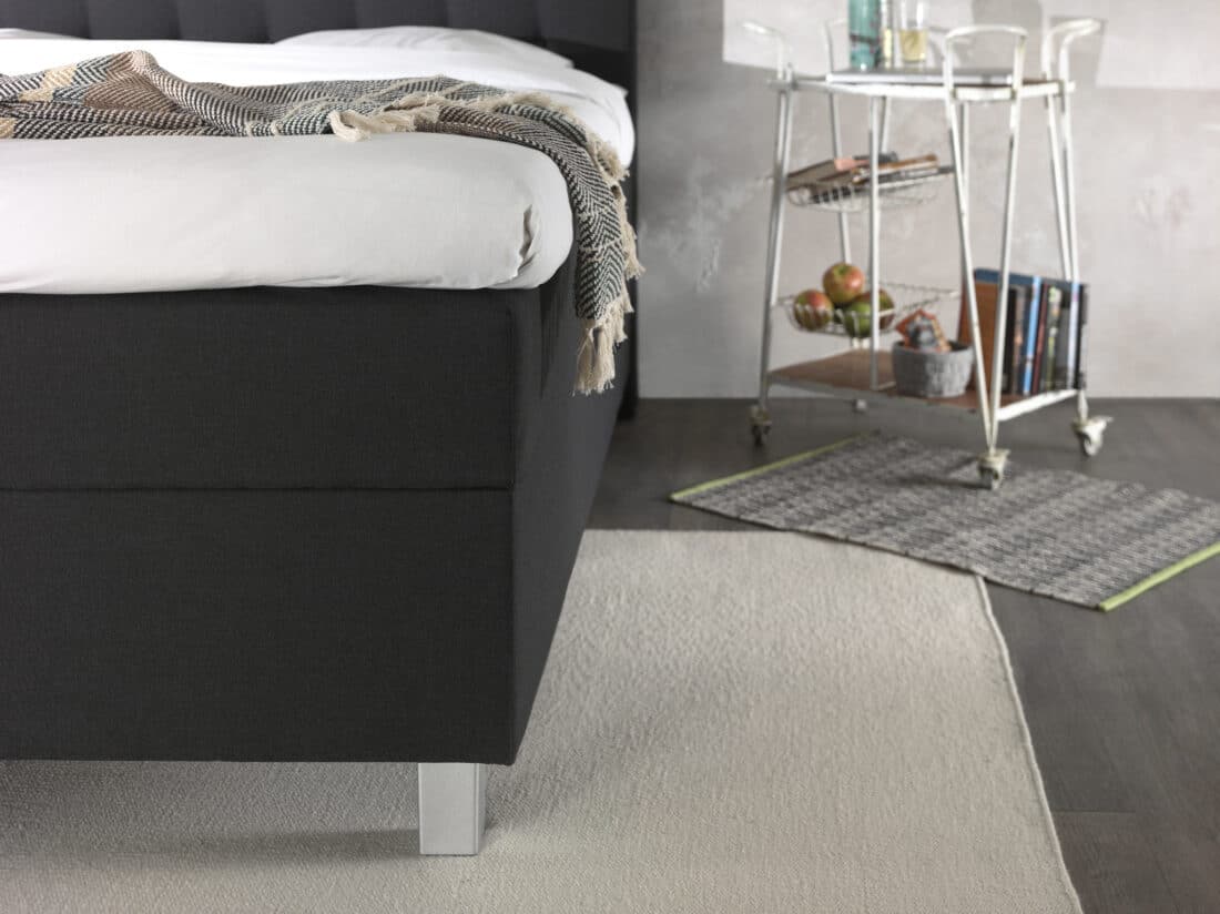 Opbergboxspring Shurgard Antraciet 140x200cm