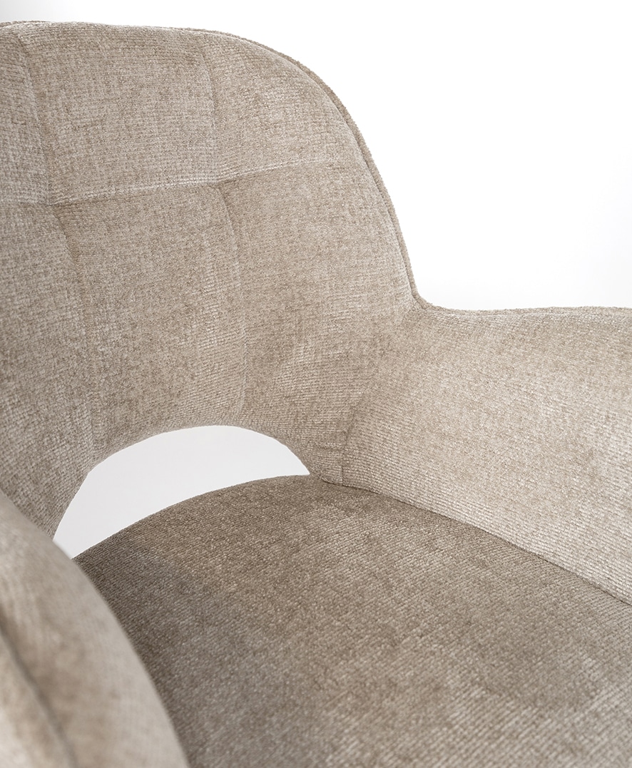Eetkamerstoel Alicia 8211 Draaipoot 360ars 8211 Cremona 8211 Taupe 04 Bestelling Per 2 Stuks