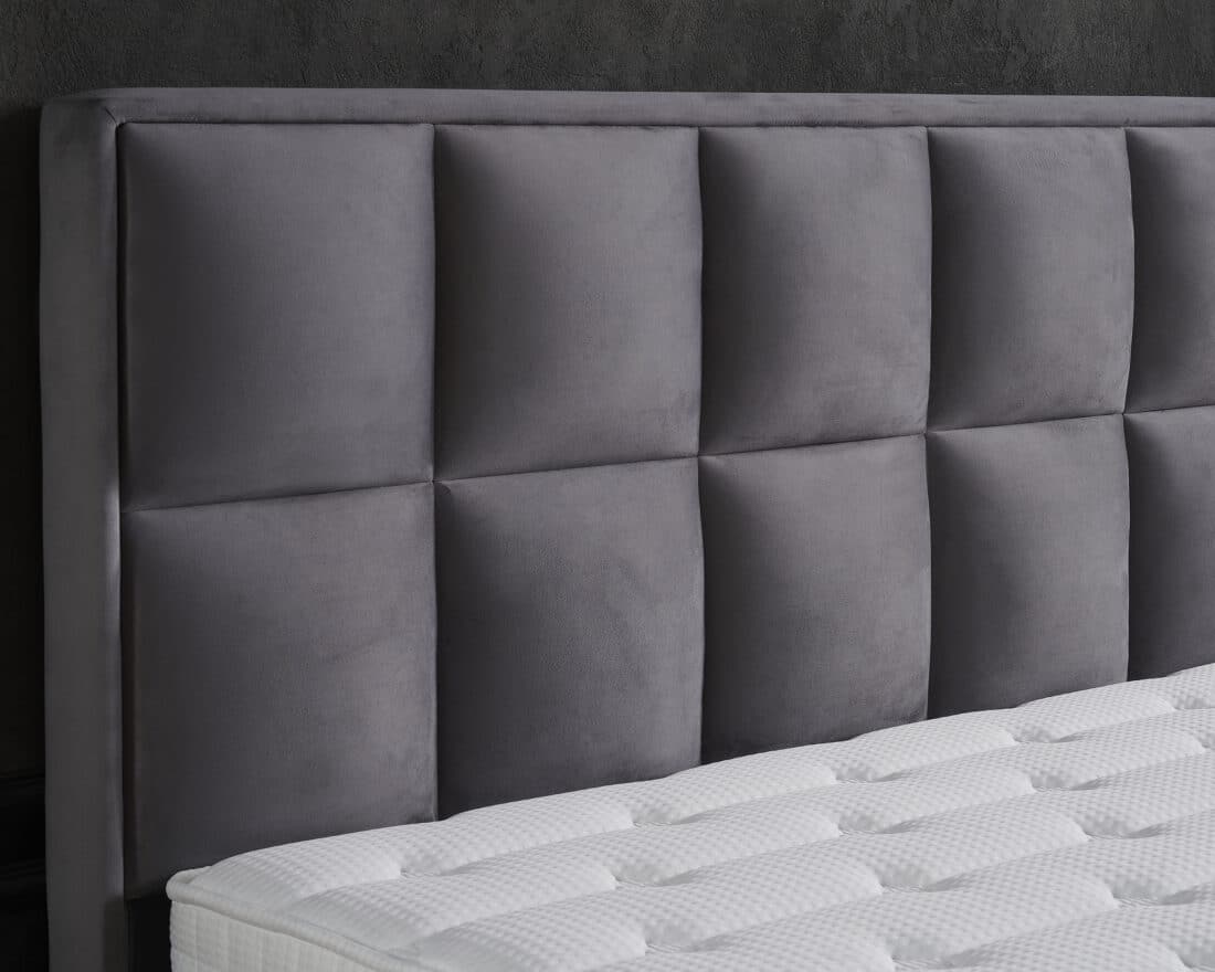 Opbergboxspring Miami Velvet Antraciet 180x200cm
