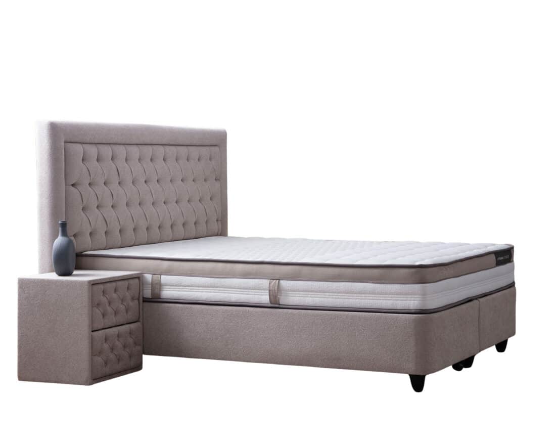 Opbergboxspring Oxybedd Beige 180x200cm