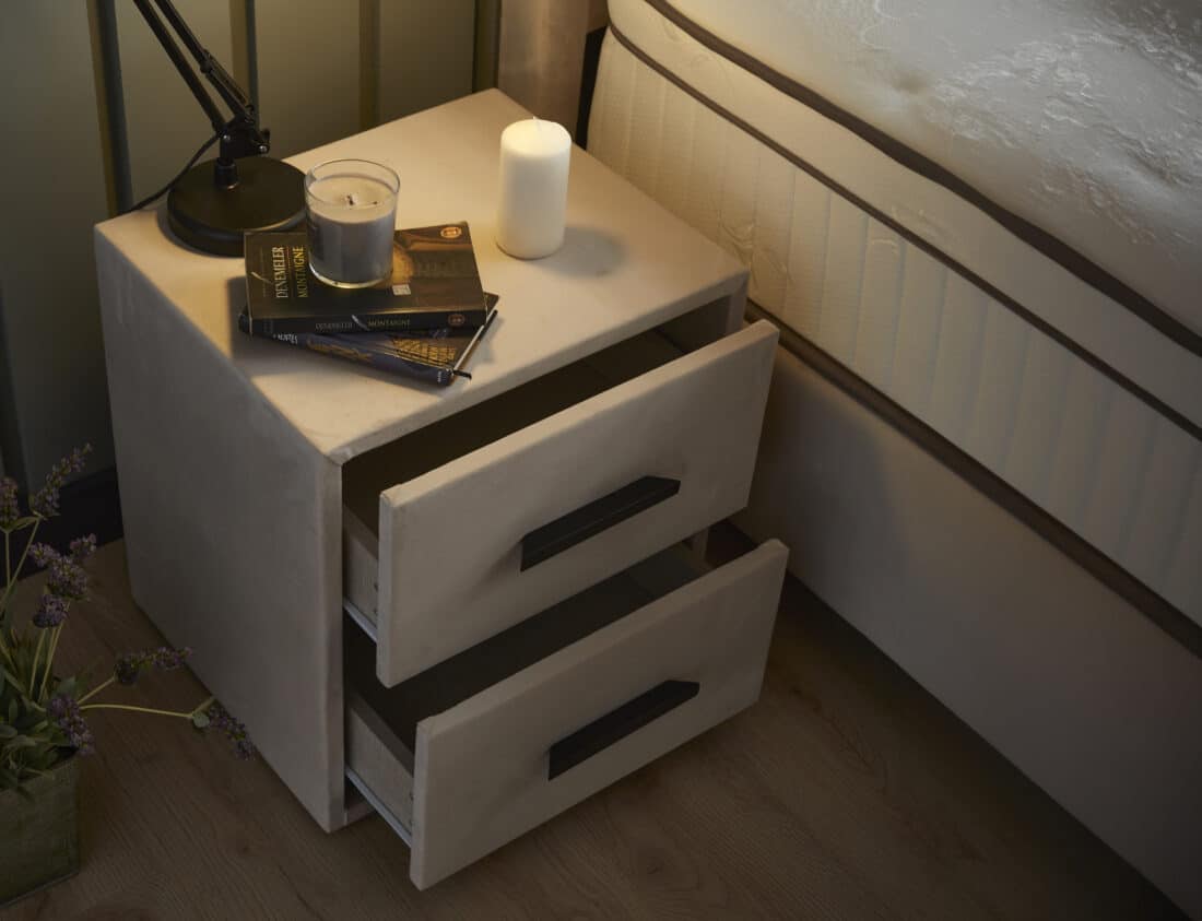 Opbergboxspring Modebedd Beige 180x200cm