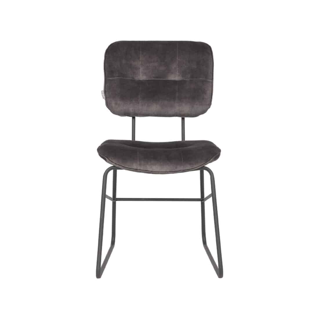 Eetkamerstoel Dez 8211 Antraciet 8211 Velours