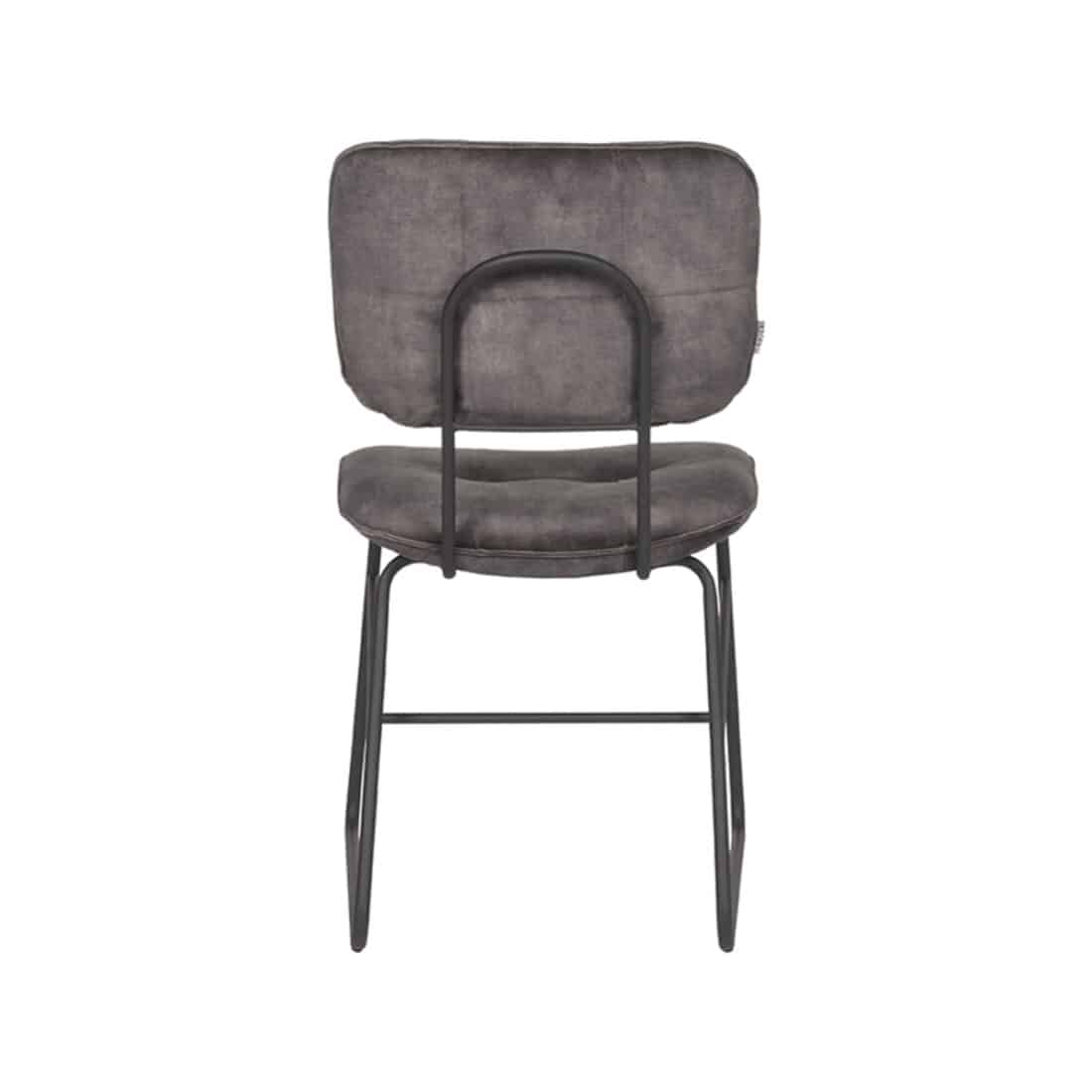 Eetkamerstoel Dez 8211 Antraciet 8211 Velours