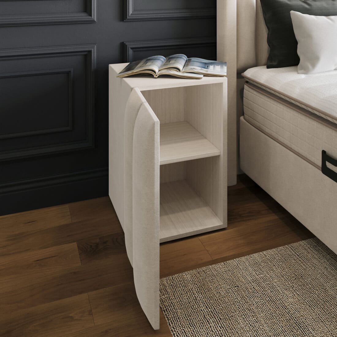 Opbergboxspring Blackpearl Beige 180x200cm