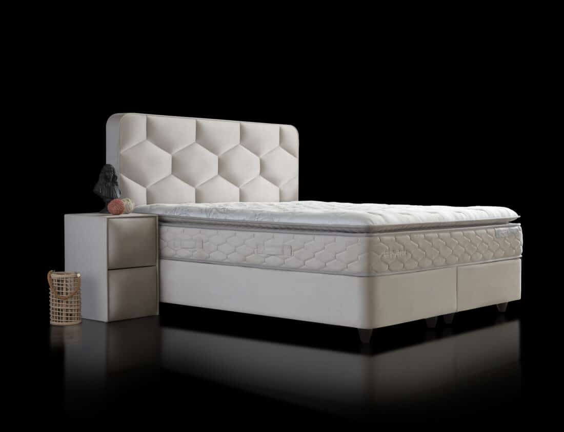 Opbergboxspring Dolcebedd Beige 140x200cm