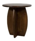 Bijzettafel Belly - Ø50 - H55 - Mangohout Walnut
